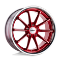 TSW Wheels - SWEEP - Candy Red with Stainless Lip - 18" x 8.5", 40 Offset, 5x114.3 (Bolt Pattern), 76.1mm HUB