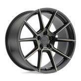 TSW Wheels - CHRONO - Black - MATTE BLACK WITH MACHINE FACE & DARK TINT - 18" x 8.5", 40 Offset, 5x114.3 (Bolt Pattern), 76.1mm HUB