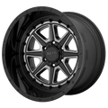 Moto Metal - MO801 PHANTOM - Black - GLOSS BLACK WITH GRAY TINT - 20" x 10", -18 Offset, 6x139.7 (Bolt Pattern), 106.1mm HUB