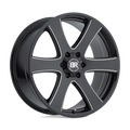 Black Rhino - HAKA - Black - Gloss Black with Milled Spokes - 20" x 8.5", 30 Offset, 6x114.3 (Bolt Pattern), 76.1mm HUB