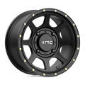 KMC Powersports - KS134 ADDICT 2 - Black - SATIN BLACK - 14" x 7", 10 Offset, 4x137 (Bolt Pattern), 112.1mm HUB