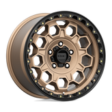 KMC Wheels - KM545 TREK - Bronze - MATTE BRONZE WITH BLACK LIP - 17" x 9", 18 Offset, 5x127 (Bolt Pattern), 71.5mm HUB