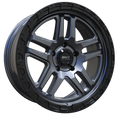 Envy Wheels - FFT-9 - Black - LIQUID METAL / GLOSS BLACK BEADLOCK - 17" x 8", 26 Offset, 5x110 (Bolt Pattern), 65.1mm HUB