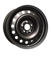 RTX Wheels - Steel Wheel - Black - Black - 16" x 6.5", 42 Offset, 5x108 (Bolt Pattern), 63.4mm HUB