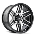 Ion Alloy - 147 - Black - BLACK MACHINED - 20" x 9", 18 Offset, 8x170 (Bolt Pattern), 125.2mm HUB