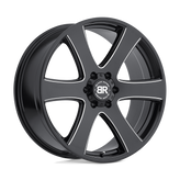 Black Rhino - HAKA - Black - Gloss Black with Milled Spokes - 20" x 8.5", 30 Offset, 6x135 (Bolt Pattern), 87.1mm HUB