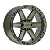 Black Rhino - HENDERSON - Olive Drab Green with Black Ring - 20" x 9.5", 18 Offset, 6x139.7 (Bolt Pattern), 112.1mm HUB