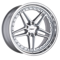 TSW Wheels - ASCARI - Gunmetal - SILVER W/ MIRROR CUT FACE & LIP - 20" x 9", 15 Offset, 5x120 (Bolt Pattern), 76.1mm HUB