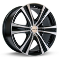 RTX Wheels - Aspen - Black - Black Machined - 18" x 8", 35 Offset, 5x114.3, 127 (Bolt Pattern), 73.1mm HUB