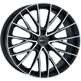 Mak Wheels - SPECIALE-D - Black - BLACK MIRROR - 22" x 11.5", 61 Offset, 5x130 (Bolt Pattern), 71.6mm HUB