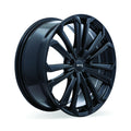RTX Wheels - Aura - Black - Gloss Black - 16" x 7", 38 Offset, 5x114.3 (Bolt pattern), 60.1mm HUB - 083087