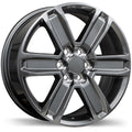 Replika - R247 - Gunmetal - Gloss Gunmetal - 18" x 7.5", 50 Offset, 6x120 (Bolt Pattern), 67.1mm HUB