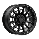 KMC Wheels - KM547 CARNAGE - Black - SATIN BLACK WITH GRAY TINT - 17" x 9", 0 Offset, 6x135 (Bolt Pattern), 87.1mm HUB