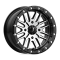 MSA Offroad Wheels - M37 BRUTE BEADLOCK - Black - GLOSS BLACK MACHINED - 16" x 7", 10 Offset, 4x156 (Bolt Pattern), 132mm HUB