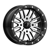 MSA Offroad Wheels - M37 BRUTE BEADLOCK - Black - GLOSS BLACK MACHINED - 16" x 7", 10 Offset, 4x156 (Bolt Pattern), 132mm HUB