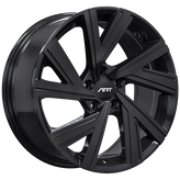 ART - Replica 234 - Black - Gloss Black - 17" x 7.5", 45 Offset, 5x112 (Bolt Pattern), 57.1mm HUB