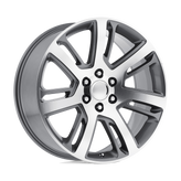 OE Creations - PR171 - Gunmetal - GUNMETAL WITH MACHINED FACE - 22" x 9", 24 Offset, 6x139.7 (Bolt Pattern), 78.1mm HUB