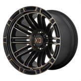 XD Series - XD846 DOUBLE DEUCE - Gunmetal - SATIN BLACK WITH DARK TINT - 20" x 10", -18 Offset, 8x180 (Bolt Pattern), 124.2mm HUB