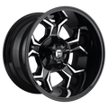 Fuel - D606 AVENGER - Black - GLOSS BLACK MILLED - 22" x 12", -44 Offset, 6x135, 139.7 (Bolt Pattern), 106.1mm HUB