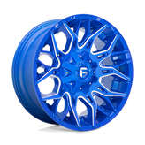 Fuel - D770 TWITCH - ANODIZED BLUE MILLED - 20" x 9", 1 Offset, 8x165.1 (Bolt Pattern), 125.1mm HUB