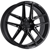 Ruffino Wheels - Rayden - Black - Gloss Black - 20" x 9", 40 Offset, 5x108 (Bolt Pattern), 63.4mm HUB