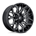 Fuel - D769 TWITCH - Black - GLOSSY BLACK MILLED - 22" x 10", -18 Offset, 8x170 (Bolt Pattern), 125.1mm HUB