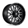 Fuel - D611 STROKE - Black - Gloss Black Milled - 22" x 10", 10 Offset, 8x170 (Bolt Pattern), 125.1mm HUB