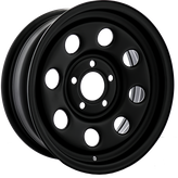 Envy Wheels - NX4 STEEL WHEEL - Black - FLAT BLACK - 15" x 6", 7 Offset, 5x114.3 (Bolt Pattern), 71.5mm HUB