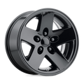 OE Creations - PR185 - Black - GLOSS BLACK - 16" x 8", 0 Offset, 5x114.3 (Bolt Pattern), 71.5mm HUB