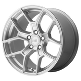 Motegi - MR133 TM5 - Silver - Hyper Silver - 17" x 8.5", 25 Offset, 5x114.3 (Bolt Pattern), 72.6mm HUB