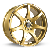 RTX Wheels - Ink - Gold - Gold Machined - 16" x 7", 42 Offset, 5x100, 114.3 (Bolt Pattern), 73.1mm HUB