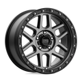 KMC Wheels - KM544 MESA - Black - SATIN BLACK WITH GRAY TINT - 18" x 9", 18 Offset, 5x127 (Bolt Pattern), 71.5mm HUB