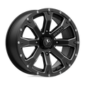MSA Offroad Wheels - M42 BOUNTY - Black - SATIN BLACK MILLED - 15" x 7", 10 Offset, 4x110 (Bolt Pattern), 86mm HUB