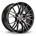 RTX Wheels - Vertex - Black - Black Machined - 16" x 7", 40 Offset, 5x114.3 (Bolt Pattern), 73.1mm HUB