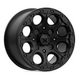 MSA Offroad Wheels - M44 CANNON BEADLOCK - Black - SATIN BLACK - 14" x 7", 10 Offset, 4x137 (Bolt Pattern), 112.1mm HUB