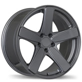 Replika - R182 - Gunmetal - Gloss Gunmetal - 18" x 8", 21 Offset, 5x112 (Bolt Pattern), 66.5mm HUB