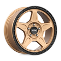 KMC Wheels - KM721 ALPINE - Bronze - Matte Bronze With Black Lip - 17" x 8", 38 Offset, 5x120 (Bolt Pattern), 74.1mm HUB