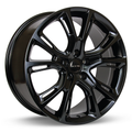 RTX Wheels - Thug - Black - Satin Black - 20" x 9", 34 Offset, 5x127 (Bolt Pattern), 71.5mm HUB