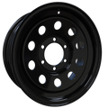 Envy Wheels - TRAILER STEEL MODULAR - Black - GLOSS BLACK - 16" x 6", 0 Offset, 6x139.7 (Bolt Pattern), 108mm HUB