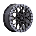 MSA Offroad Wheels - M48 PORTAL BEADLOCK - Black - SATIN BLACK WITH GRAY TINT RING - 15" x 6", 38 Offset, 4x156 (Bolt Pattern), 96mm HUB