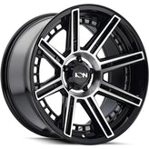 Ion Alloy - 149 - Black - BLACK MACHINED - 20" x 10", -24 Offset, 6x135 (Bolt Pattern), 87.1mm HUB