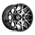 XD Series - XD831 CHOPSTIX - Black - GLOSS BLACK MACHINED - 20" x 10", -24 Offset, 6x135 (Bolt Pattern), 87.1mm HUB