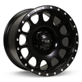 RTX Wheels - Baja - Black - Satin Black with Milled Rivets - 18" x 9", 10 Offset, 6x139.7 (Bolt Pattern), 106.1mm HUB