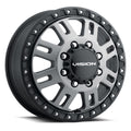 Vision Wheel HD - 408 MANX2 - Grey - Satin Grey - 16" x 6", 115 Offset, 8x165.1 (Bolt Pattern), 125.2mm HUB