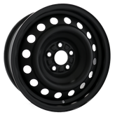 Envy Wheels - NX4 STEEL WHEEL - Black - FLAT BLACK - 15" x 6", 36 Offset, 5x100 (Bolt Pattern), 57.1mm HUB