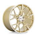 Cray Wheels - HAMMERHEAD - Gold - GLOSS GOLD WITH MIRROR CUT FACE - 21" x 9", 38 Offset, 5x120 (Bolt Pattern), 67.1mm HUB