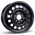 RSSW - Steel - Black - Black - 16" x 6.5", 52 Offset, 5x115 (Bolt Pattern), 70.3mm HUB