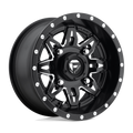 Fuel UTV - D567 LETHAL - Black - MATTE BLACK MILLED - 15" x 7", 13 Offset, 4x137 (Bolt Pattern), 110.1mm HUB