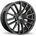 Replika - R233 - Gunmetal - Gloss Gunmetal - 22" x 9.5", 37 Offset, 5x112 (Bolt Pattern), 66.6mm HUB