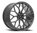 Fittipaldi Sport - FSF12 - Gunmetal - Dark Tint Brushed - 20" x 8.5", 38 Offset, 5x114.3 (Bolt Pattern), 72.6mm HUB
